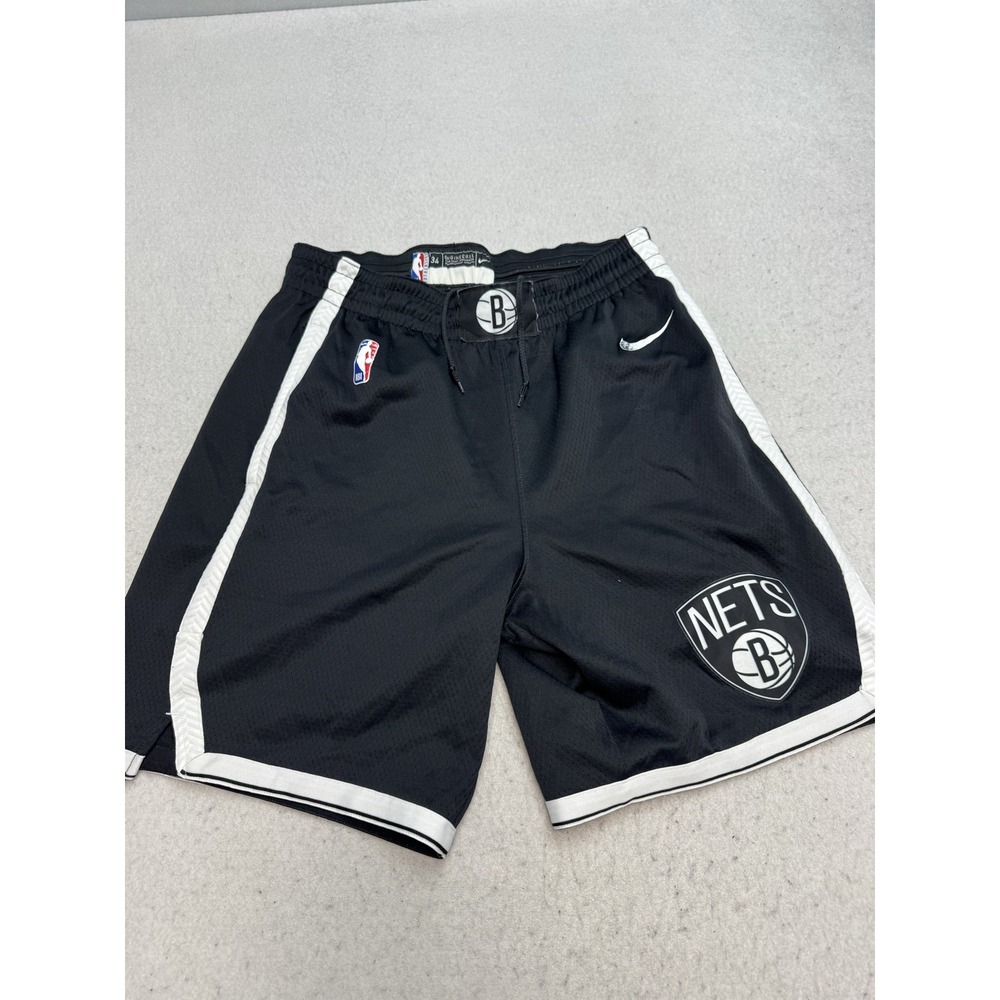 Brooklyn Nets Shorts Mens 34 Black NBA Basketball Nike Dri Fit AJ5584-010